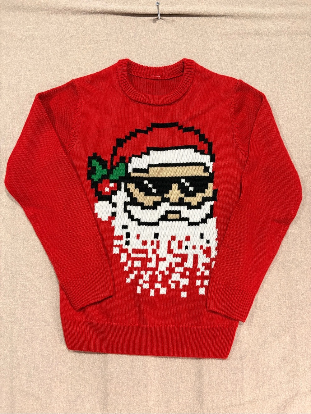 Boys Holiday Time Santa Sweater Boys Red Chill Out Christmas Festive HoHoHo